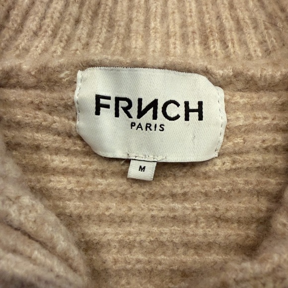 FRNCH Paris Wool Blend Tan Sweater Vest, Size Medium - Picture 2 of 10